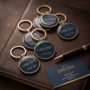 Plastic KeyRing Badge. Creyzee