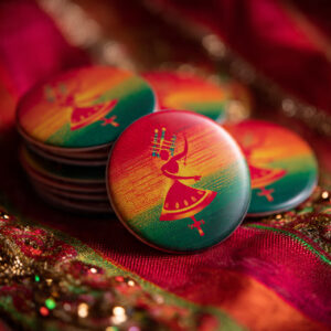 Navratri pin badge