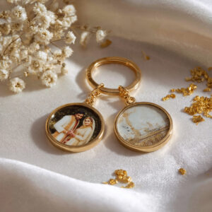 Mirror Keyring – Large 58mm Custom Photo | Premium Ladies Gift India
